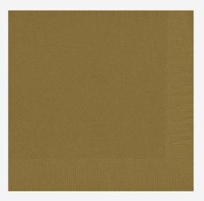 Glittering Gold Beverage Napkins Catering Pack